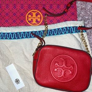 Tory Burch red crossbody bag!